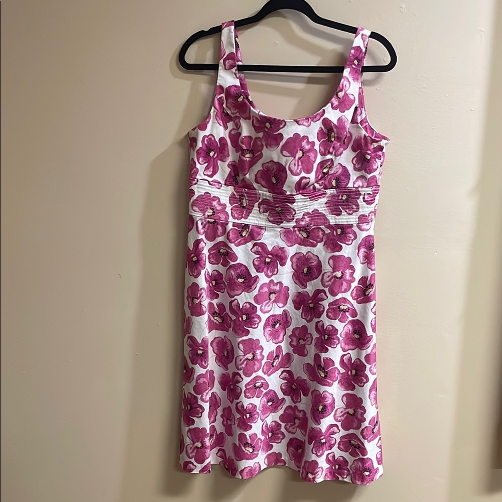 AGB Dress Pink and White Sleeveless Sundress for Weddings Size 14